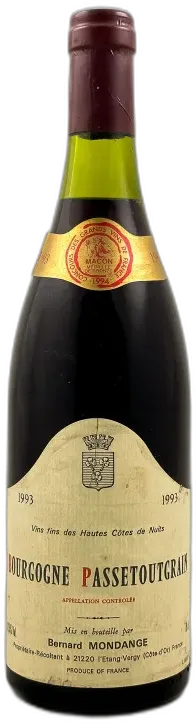 vue du vin Bernard Mondange Bourgogne Passetoutgrains 1993