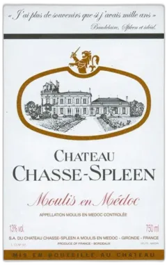 photos du vin Chasse Spleen