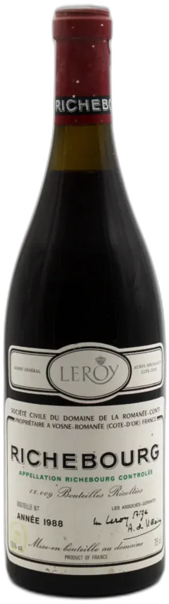 photo du vin Richebourg Grand Cru