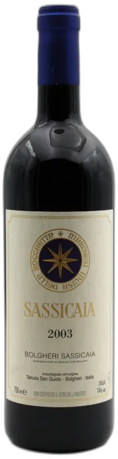 photos du vin Sassicaia