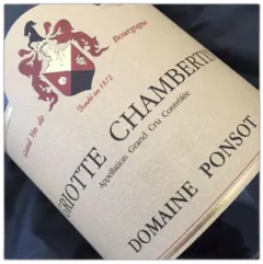 photo du vin Domaine Ponsot Griotte Chambertin 2012