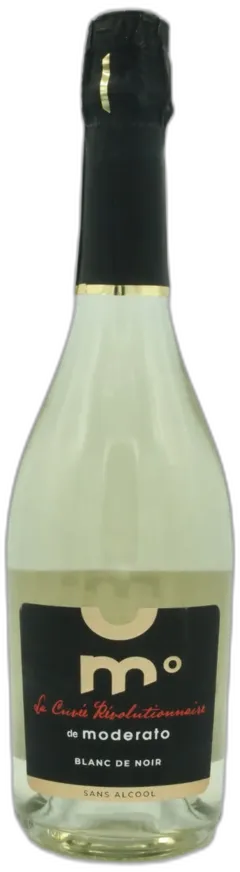 photo du vin Moderato Vin Sans Alcool Pétillant Merlot Blanc de Noir