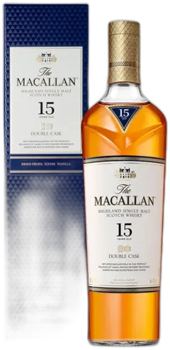 photo du vin Macallan 15 Ans Double Cask Highland Ngle Malt Scotch Whisky, 40