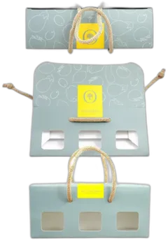 illustration du vin Boite Vide Pour un Assortiment de Trois Tapenades 3 x 100 gr