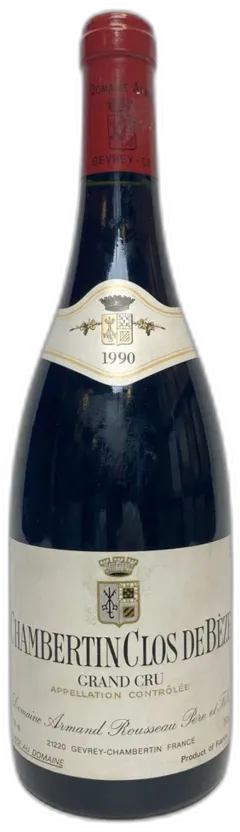 photo du vin Chambertin Clos de Bèze Grand Cru 1990 Domaine Armand Rousseau