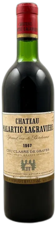 photo du vin Malartic Lagravière Pessac Léognan 1967