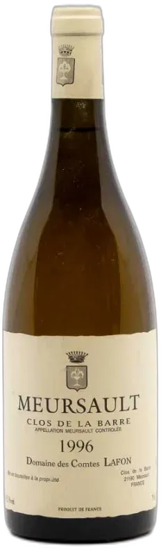 capture du vin Comtes Lafon Meursault Clos de la Barre 1996