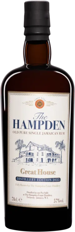 capture du vin Hampden Molasses Jamaican Rhum "Great House Release " Brun nv Giftbox