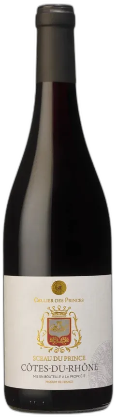 aperçu du vin Côtes-du-Rhône Aoc Rouge Sceau du Prince Cellier des Princes 2023