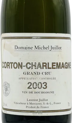 capture du vin Charlemagne Grand Cru