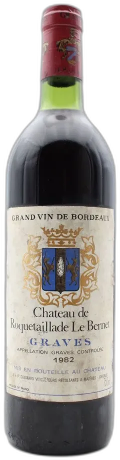 photos du vin Château Roquetaillade le Bernet 1982