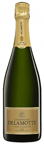 vue du vin Champagne Delamotte Blanc de Blancs 2018