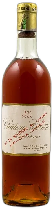 image du vin Château Gilette Sauternes 1952