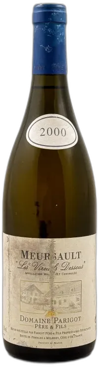 capture du vin Parigot Meursault Vireuils du Dessous" 2000