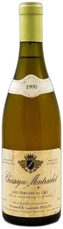 photo du vin Fernand & Laurent Pillot Chassagne Montrachet 1er Cru "Vergers" 1990