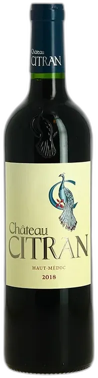 photo du vin Château Citran Haut Médoc Bordeaux 2018
