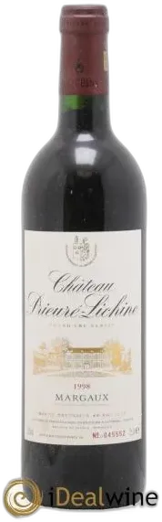 photo du vin Château Prieuré Lichine