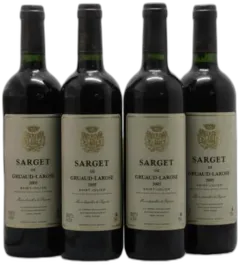 image du vin Sarget de Gruaud Larose
