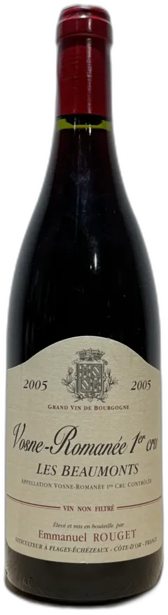 image du vin Emmanuel Rouget Vosne-Romanee 1er Cru les Beaumonts 2005