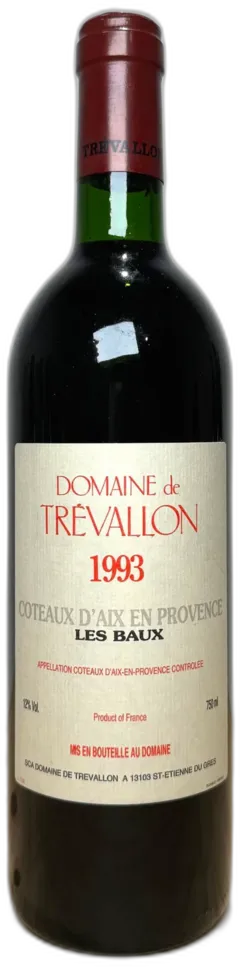 illustration du vin Domaine de Trevallon Coteaux d’Aix en Provence les Baux