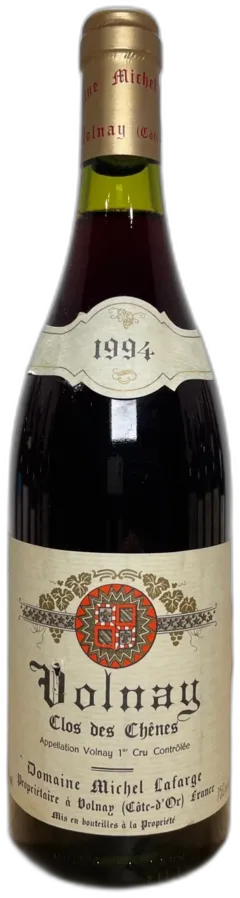 photo du vin Michel Lafarge Volnay Clos des Chenes 1994