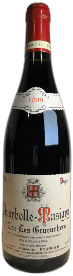 photos du vin Domaine Fourrier Chambolle Musigny les Gruenchers 1999