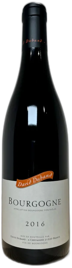 aperçu du vin David Duband Bourgogne Pinot Noir