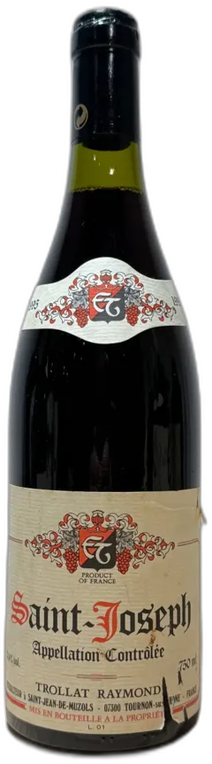 image du vin Domaine Raymond Trollat Saint-Joseph 1995