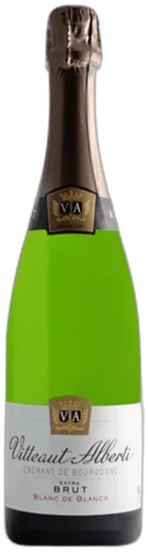 aperçu du vin Vitteaut-Alberti Cremant de Bourgogne Blanc de Blancs Extra Brut Blanc
