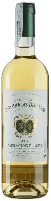 photo du vin Chevalier des Deux Lions Sainte Croix du Mont