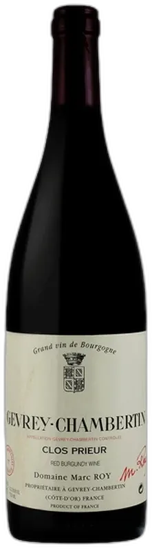 vue du vin Roy Marc Gevrey Chambertin Clos Prieur