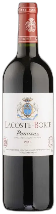 image du vin Lacoste Borie Pauillac