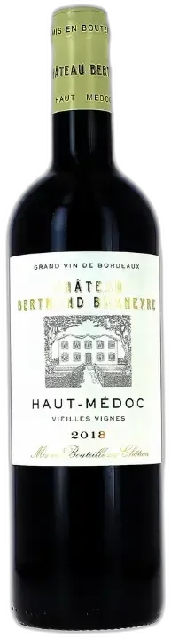 vue du vin Château Bertrand Braneyre Haut-Médoc 2018