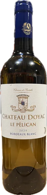 photos du vin le Pélican Chateau Doyac Bordeaux Blanc- 2024