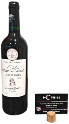 image du vin Côtes de Bourg 2020 Château Moulin de Gauriac