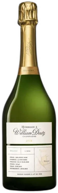 photo du vin Deutz Hommage à William Deutz Meurtet 2018 Champagne