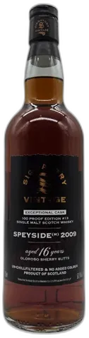 illustration du vin Signatory Vintage Speyside 16 Ans 100 Proof Exceptional Cask