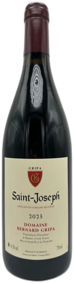 photo du vin Domaine Gripa Saint-Joseph Rouge 2023 Vallée du Rhône France