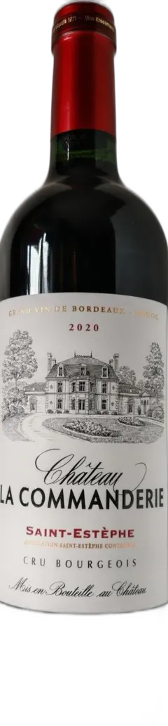 image du vin Saint Estephe Cru Bourgeois Chateau la Commanderie 2020