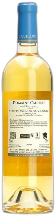 image du vin Symphonie de Novembre Jurançon Cauhapé