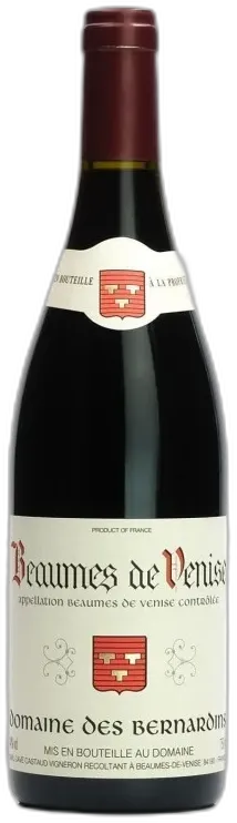 vue du vin Beaumes de Venise Rouge des Bernardins