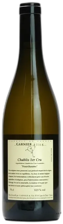 photo du vin Chablis 1er Cru Fourchaume Domaine Garnier