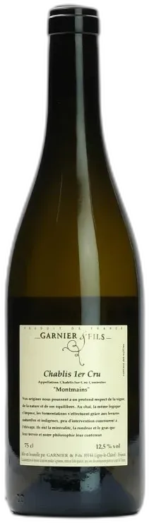 image du vin Chablis 1er Cru Montmains Domaine Garnier