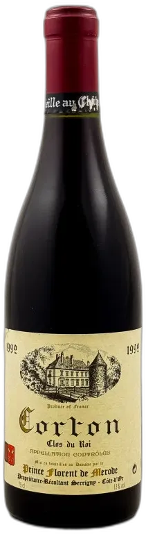 photo du vin Prince de Merode Corton "Clos du Roi" 1992