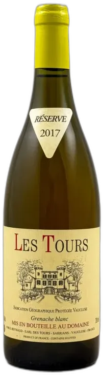 photos du vin Les Tours Blanc Grenache