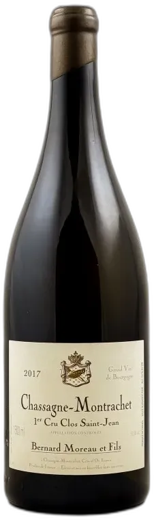 photo du vin Bernard Moreau Chassagne Montrachet 1er Cru "Clos Saint Jean" 2017 Magnum