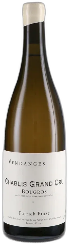 image du vin Chablis Bougros Grand Cru 2024 Patrick Piuze