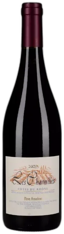 vue du vin Cotes du Rhône les Charmilles 2023 Maison Brotte