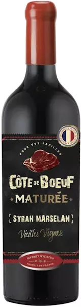capture du vin Côte de Bœuf Maturée 2023 Gourmets Père et Fils
