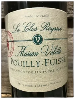 photo du vin Maison Valette Pouilly-Fuissé Clos Reyssié nm